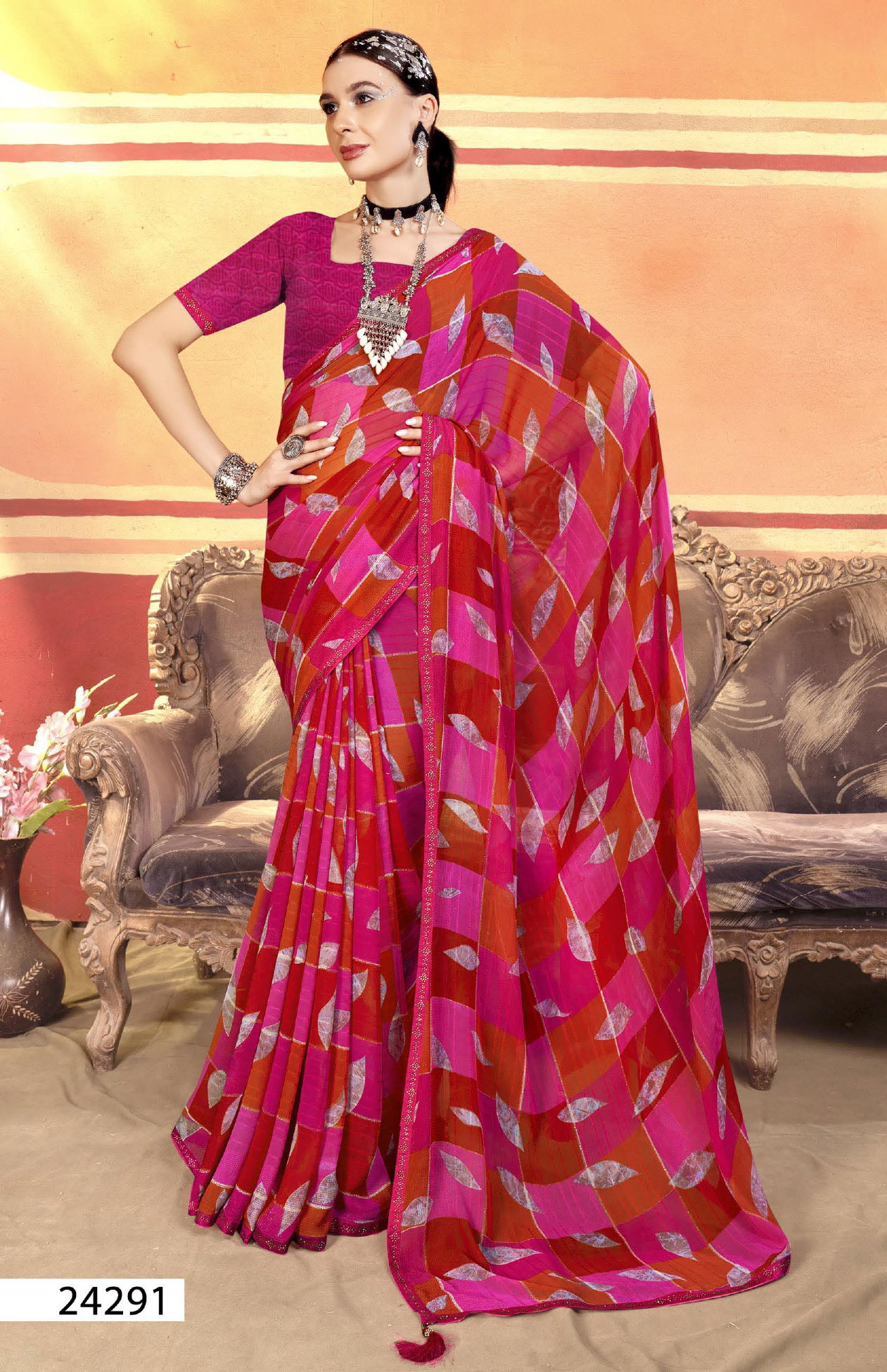 Arnika Vol 02 By Vallabhi Printed Georgette Sarees Wholesale Market In Surat